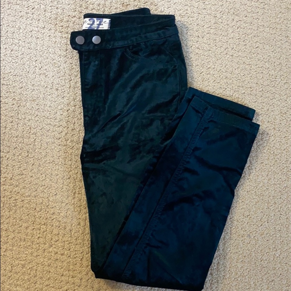 Free People green velvet pants